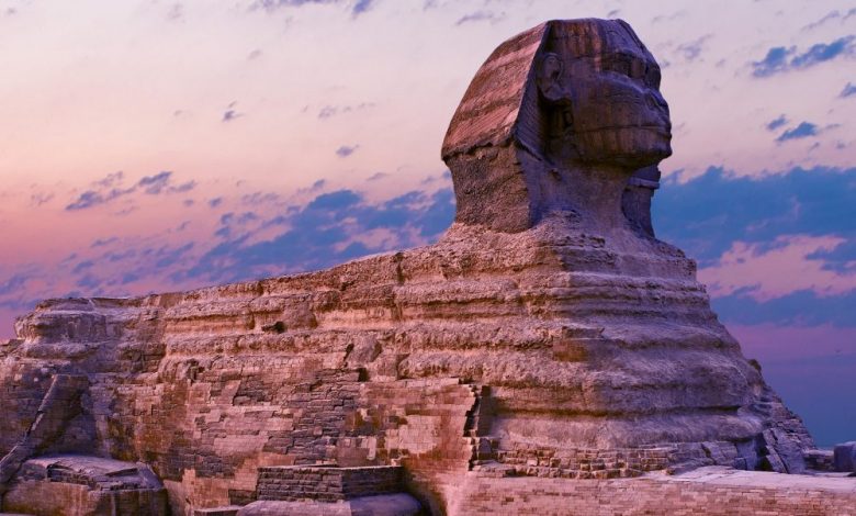 A side-view of the Great Sphinx at Giza. Shutterstock.