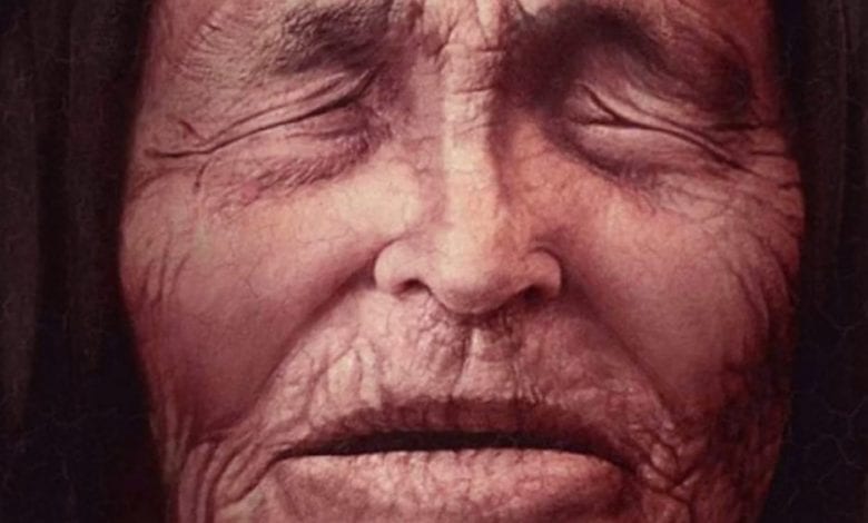 An illustration of Baba Vanga as an old woman. Image Credit: Pinterest.