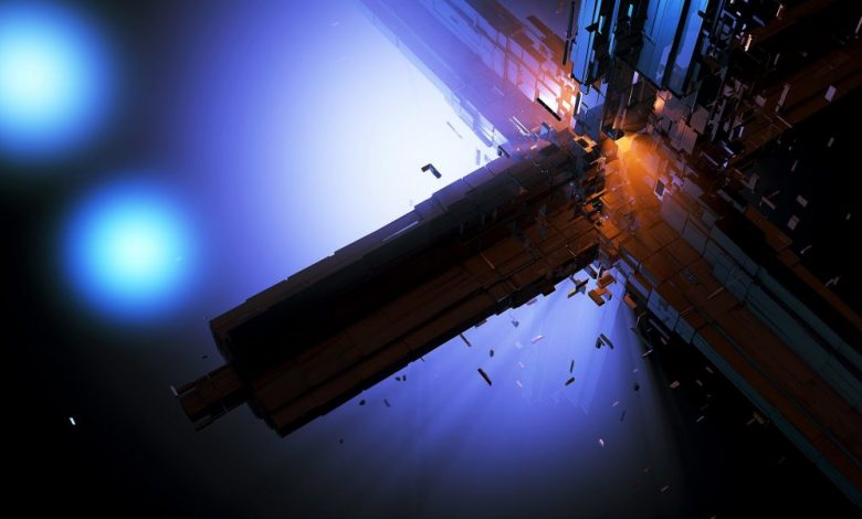 An artists illustration of a Dyson Sphere - Alien Space Station. Shutterstock.