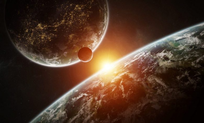 An artists rendering of distant exoplanets. Shutterstock.