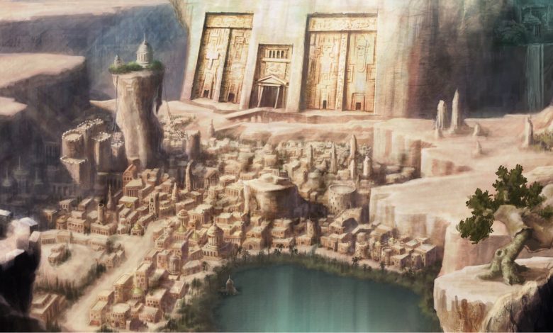 An artists illustration of what an ancient city may look like. Shutterstock.