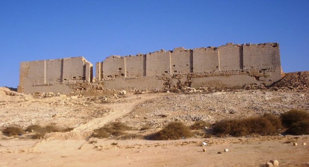 North facade of the Osiris Temple ruin in Taposiris Magna, west of Alexandria, facing the sea. Image Credit: Wikimedia Commons.