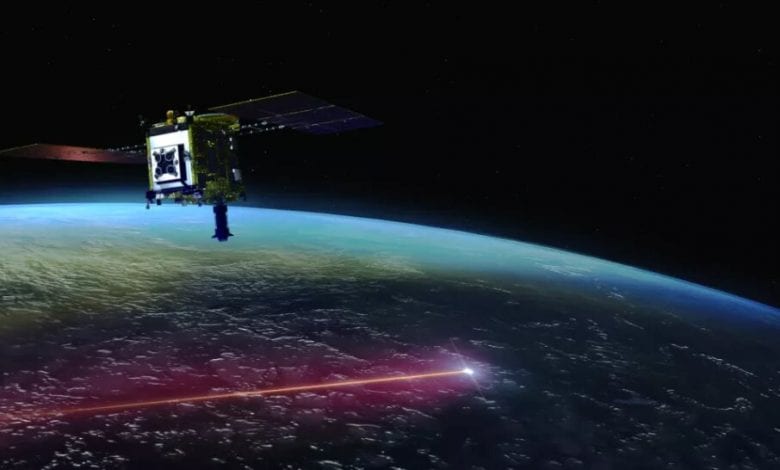 Artistic take on Hayabusa2 as it released the capsule full of soil samples into Earth's atmosphere in December. Credit: JAXA
