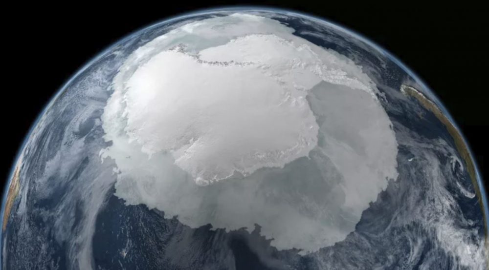 Antarctica as it would appear from space. Image Credit: NASA
