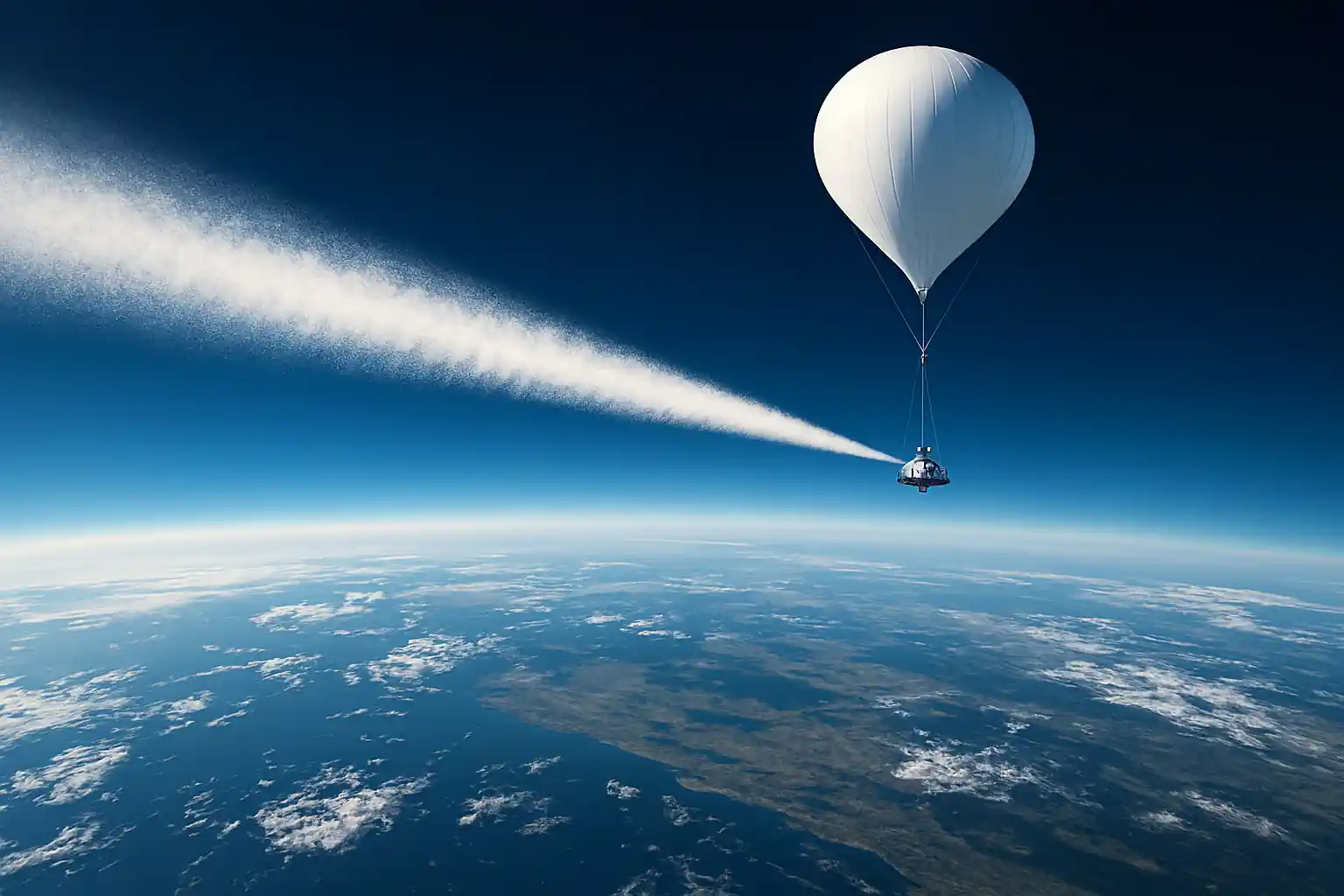 Geoengineering to cool the Earth.