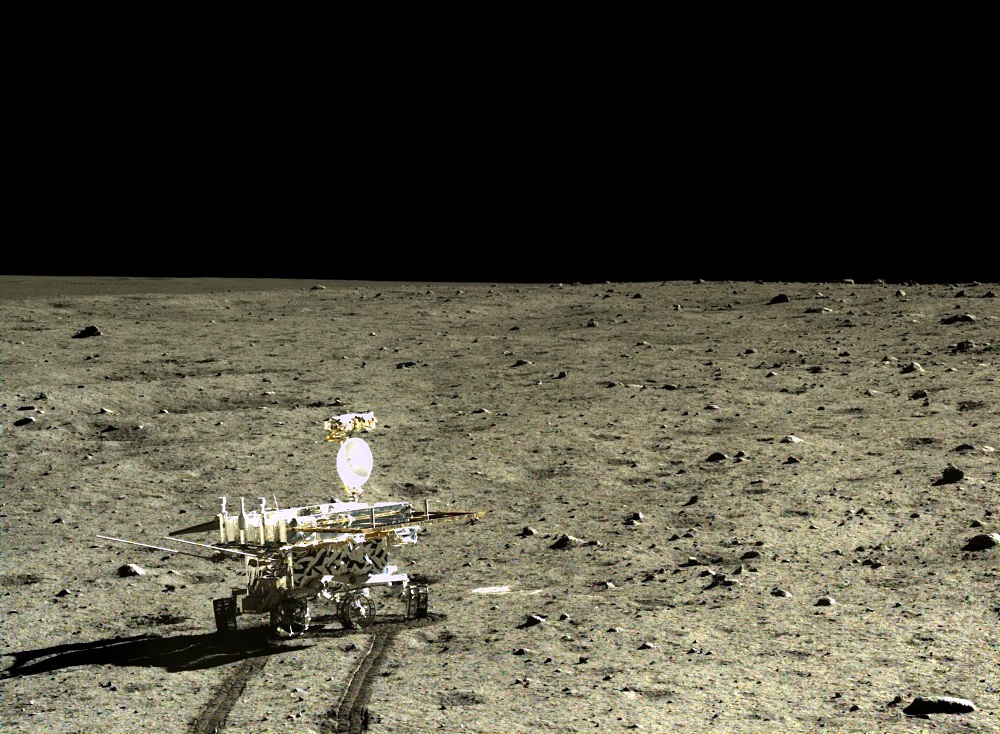 The moon's surface was photographed in unprecedented detail. Image Credit: Chang’e 3 /CNSA/The Planetary Society