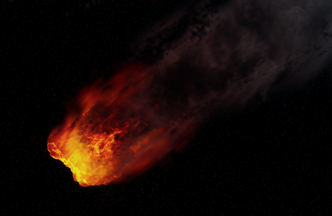An illustration of an asteroid.