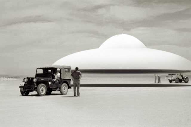 Artists rendering of advanced UFO technology.