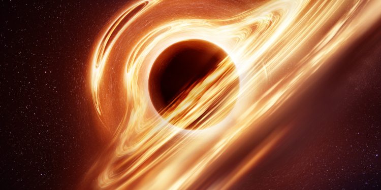 Artistic rendering of a wandering Black Hole. Depositphotos.