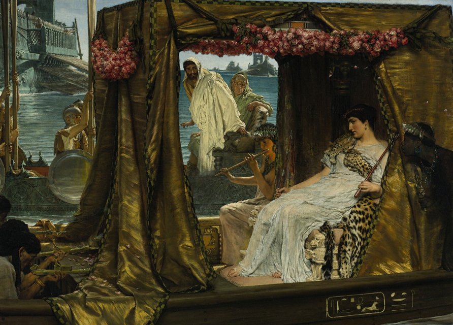 The Meeting of Antony and Cleopatra (1885), by Lawrence Alma-Tadema. Image Credit: Wikimedia Commons.