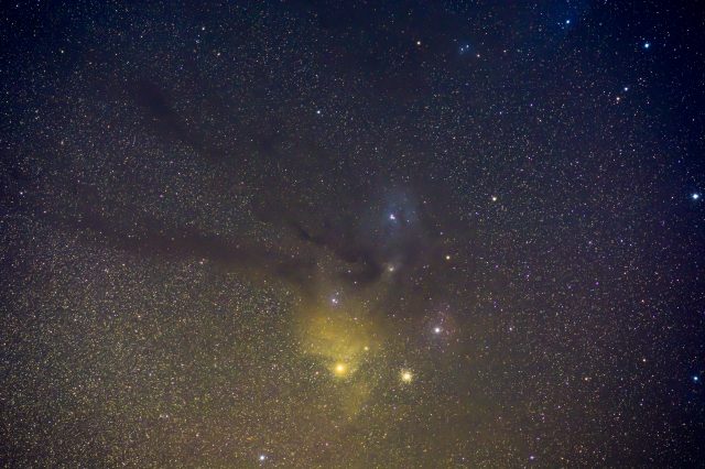 A photograph of the Rho Ophiuchi cloud complex. Image Credit: Ivan Petricevic.
