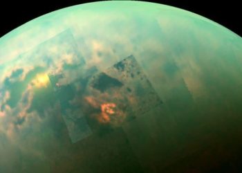 An image of Titan photographed by the Cassini Spacecraft. Image Credit: NASA/JPL-Caltech/Univ. Arizona/Univ. Idaho.