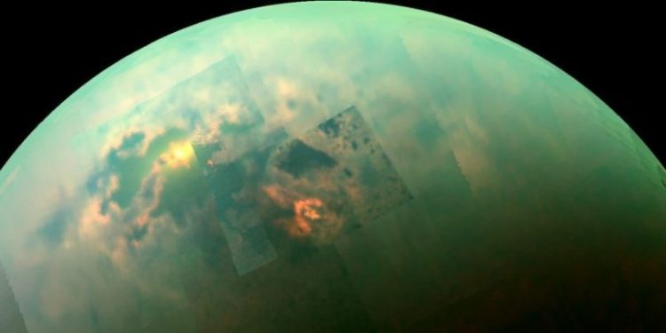 An image of Titan photographed by the Cassini Spacecraft. Image Credit: NASA/JPL-Caltech/Univ. Arizona/Univ. Idaho.