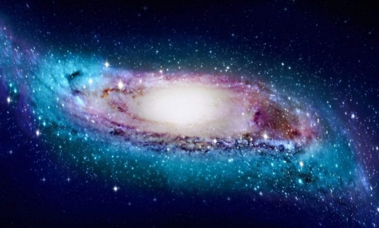An artists illustration of the true shape of the Milky Way, with an S-like warp in the outer reaches of the disk. Image Credit: CHEN Xiaodian.