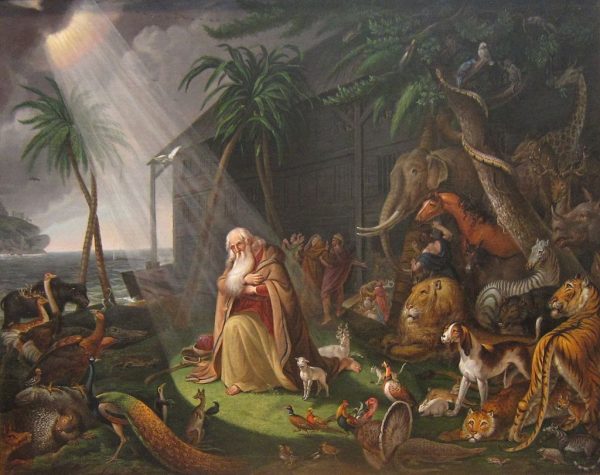 “Noah and his Ark,” by Charles Wilson Peale, 1819. Both Noah and Manu are described as virtuous men. Image Credit: Wikimedia Commons.