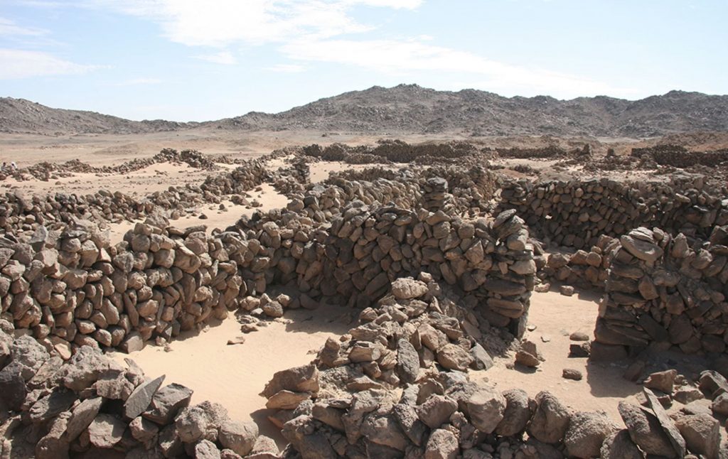 The remnants of an administrative building at Wadi el-Hudi. Image Credit: Wadi el-Hudi Expedition.