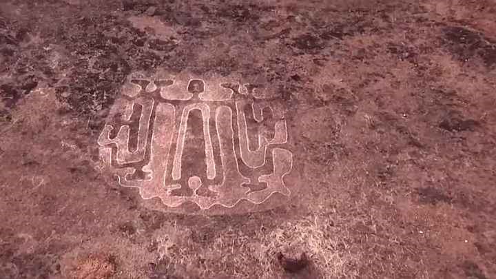 The Petroglyphs may have been created as early a 10,000 BC. Image Credit: Marathi Mayuresh BBC.