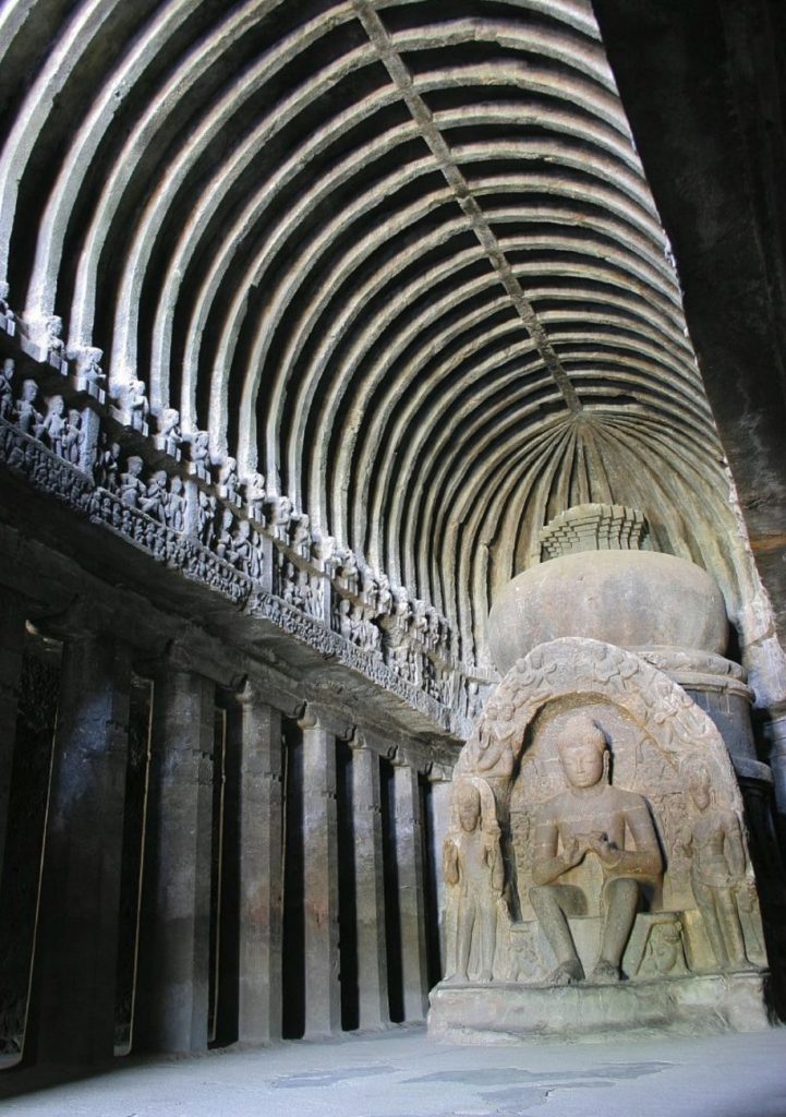 A part of the Carpenter's cave (Buddhist Cave 10). Image Credit: Wikimedia Commons.