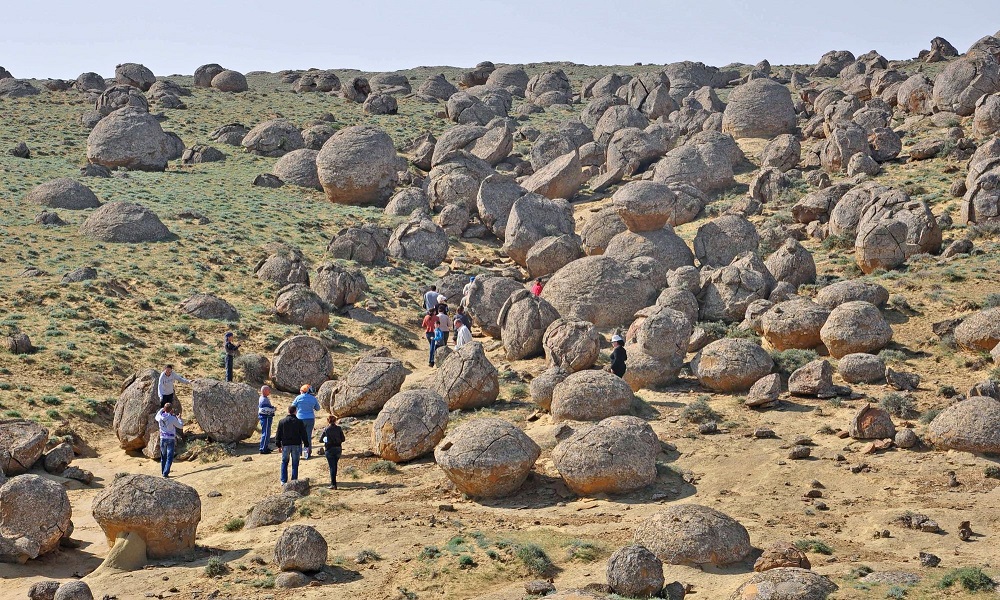 Concretions in Torysh, Western Kazakhstan. Image Credit: Wikimedia Commons.