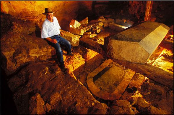 The sarcophagus inside level three. 