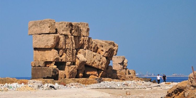 Image: The ancient wall once encompassed the entire Island. Notice the size of the blocks.