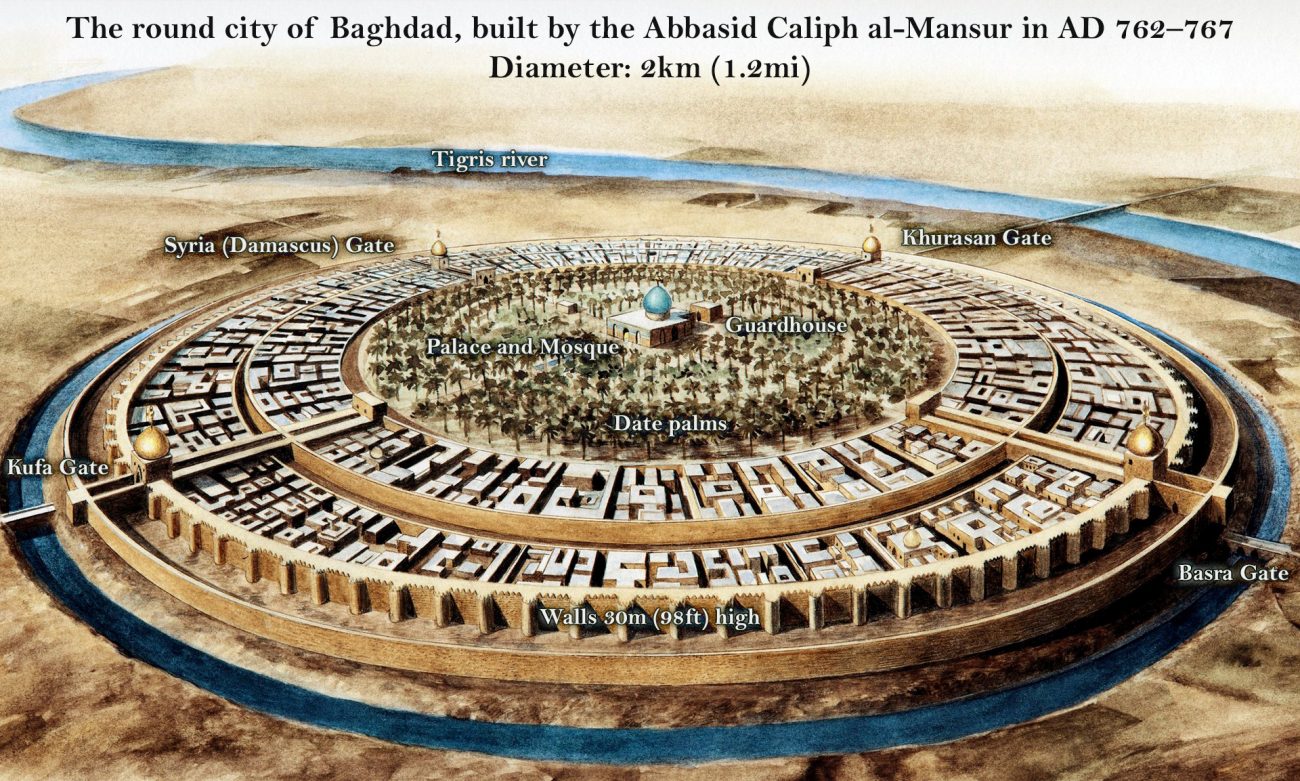 The round city of Baghdad, the city of Peace.