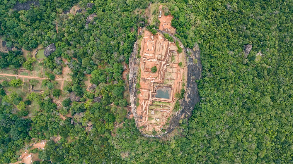 Aerial view of the so-called Lion Rock. Image Credit: Wikimedia Commons.