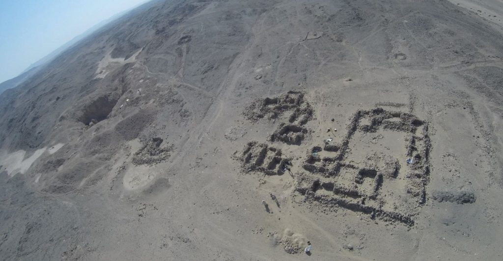 This is an aerial view of what archaeologists call 'site 4' at Wadi el-Hudi. It dates back nearly 4,000 years. Image Credit: Wadi el-Hudi Expedition.