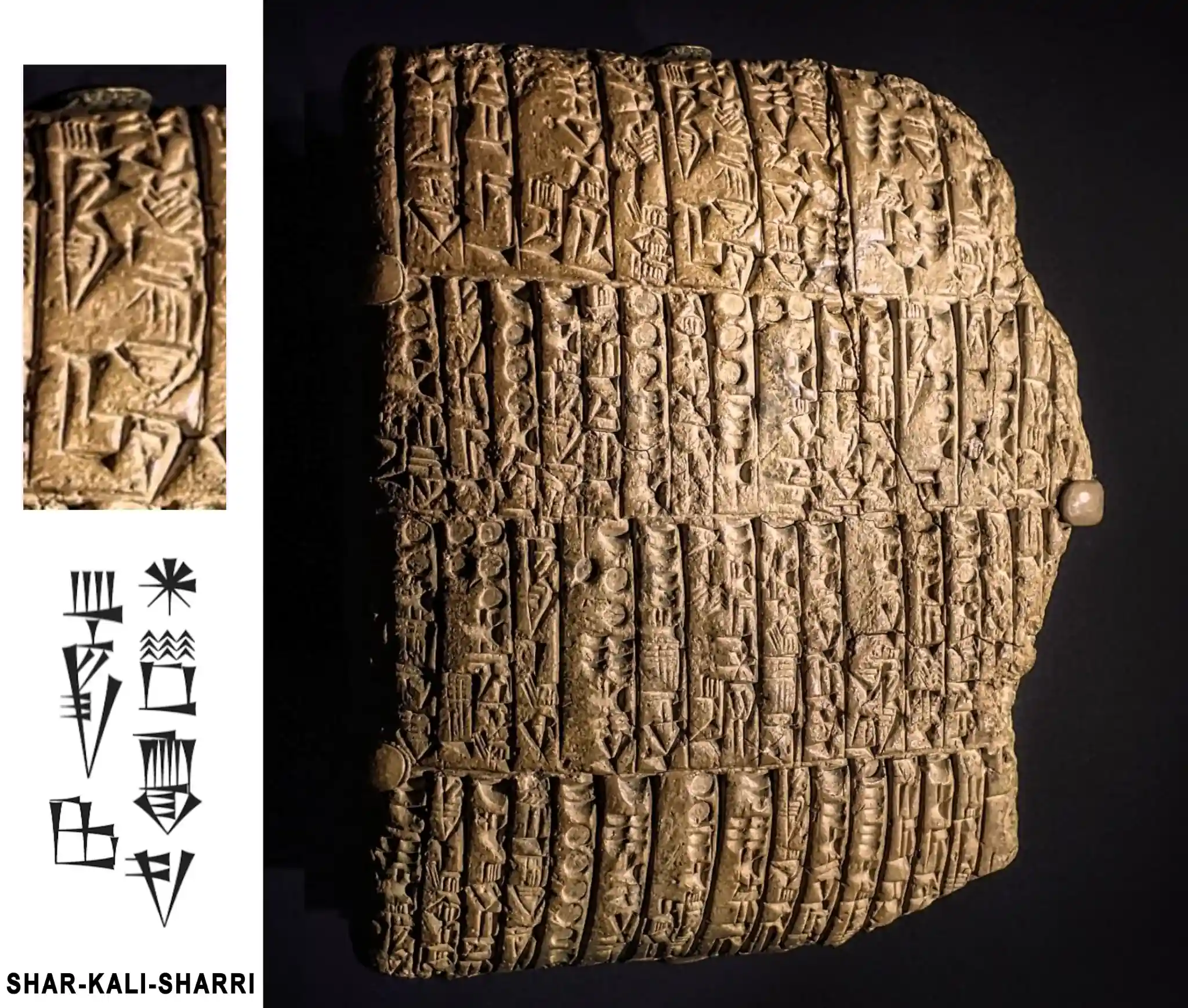 The oldest Sumerian flood tablet reveals a forgotten deluge story written long before the Bible. Cuneiform tablet from Nippur bearing the name of Shar-Kali-Sharri, dated to 2300–2100 BC. Credit: Wikimedia Commons.