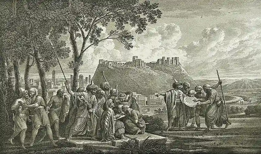 An illustration of the Citadel of Homs. Wikimedia Commons.