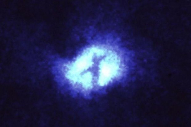 The size of the image is 1100 light-years. Image Credit: Credit: H. Ford (JHU/STScI), the Faint Object Spectrograph IDT, and NASA.