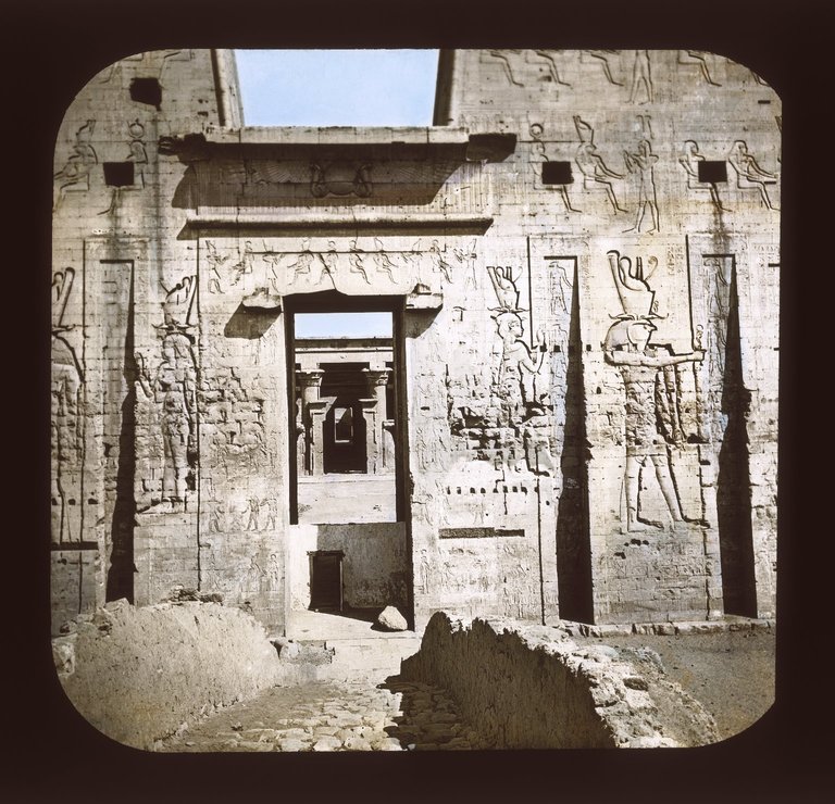 Door of the Pylon at the Edfu. Image Credit: Brooklyn Museum. 