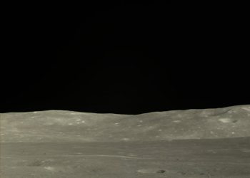 A photograph taken by the Chinese Chang'e 4 mission on the far side of the Moon. Image Credit: CNSA.