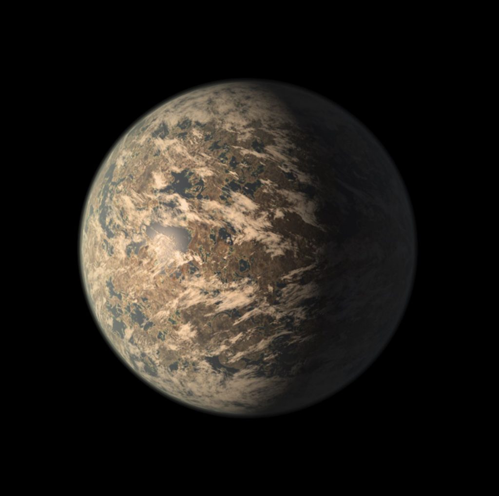 Artist's impression of TRAPPIST-1e planet, as of 2018. Image Credit: Wikimedia Commons.