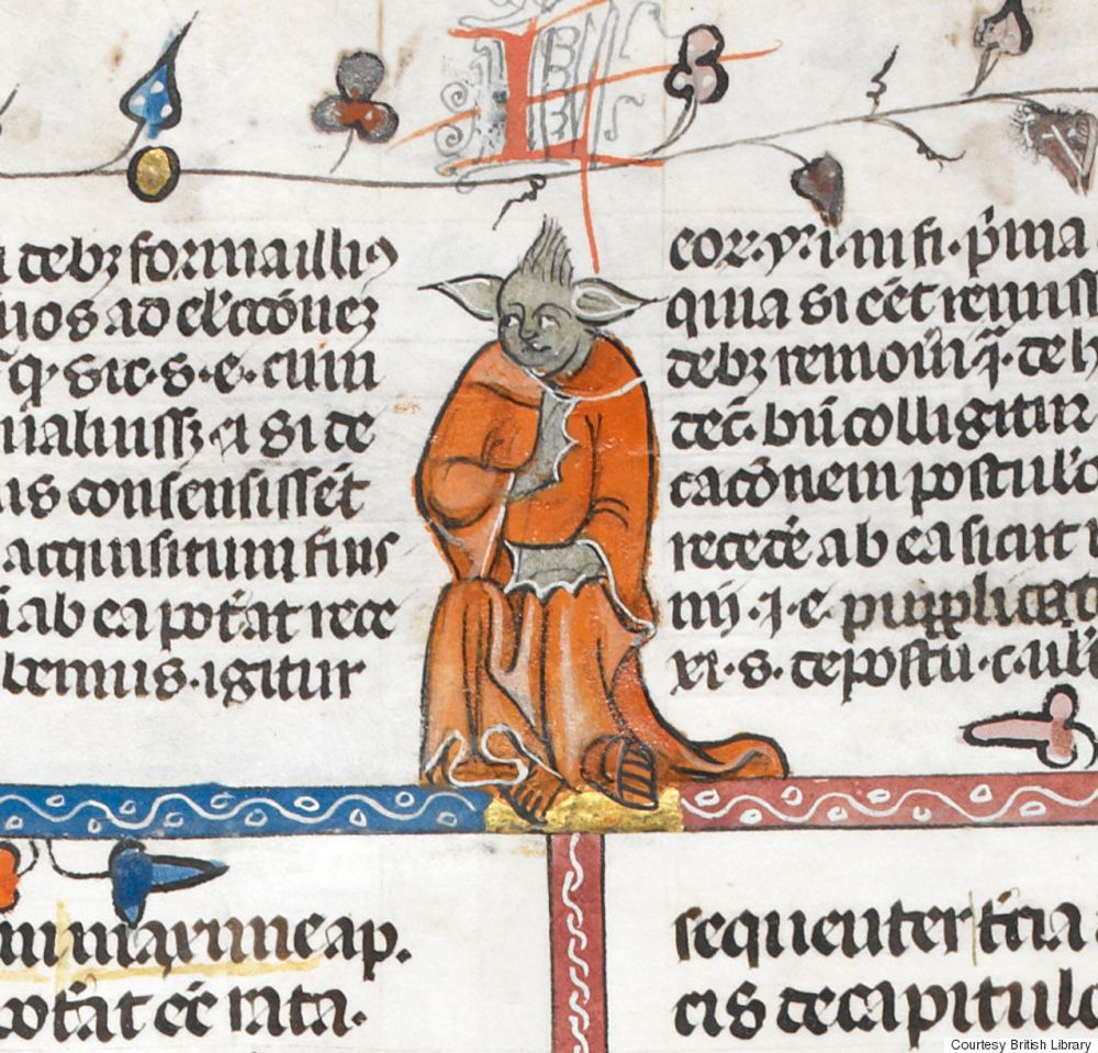 Yoda, is that you? Image Credit: British Library.