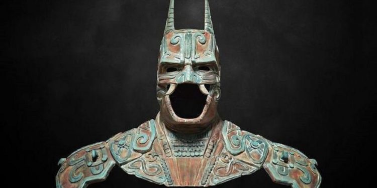 Artists recreation of an ancient Maya batman god. Image Credit: Behance.