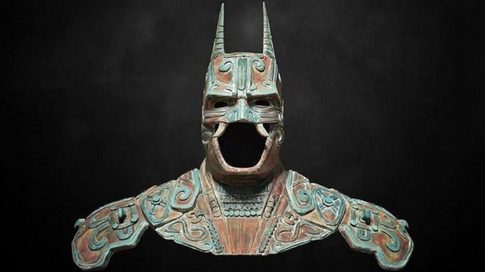 Artists recreation of an ancient Maya batman god. Image Credit: Behance.