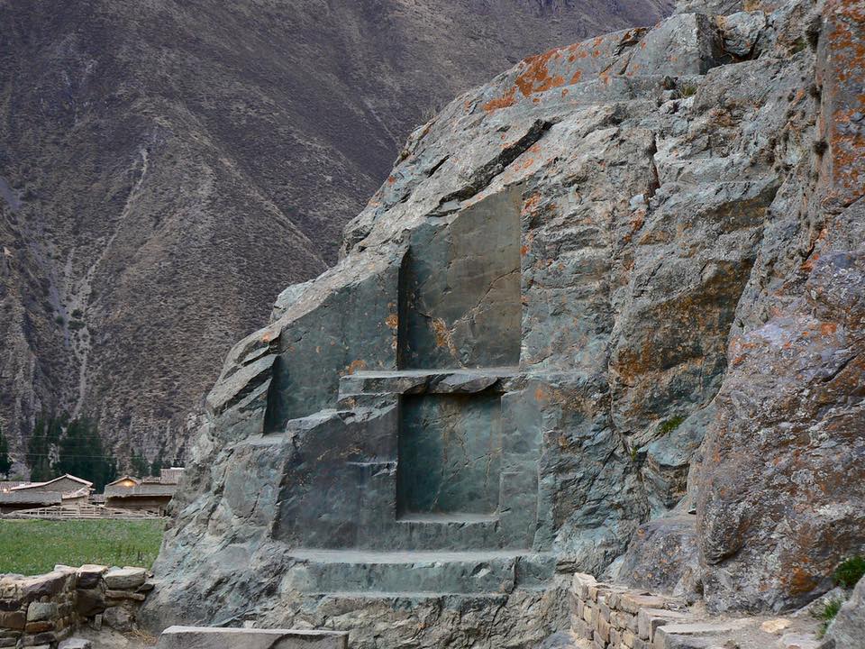 Ollantaytambo quarry. Image Credit: Pinterest.