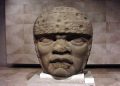 Olmec Head No. 3 from San Lorenzo Tenochtitlan 1200–900 BCE. Image Credit: Wikimedia Commons.