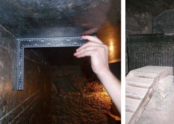 Massive sarcophagi at Saqqara's Serapuem.