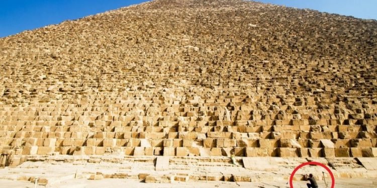 The Massive Size of the Great Pyramid of Giza Image Credit: Shutterstock.