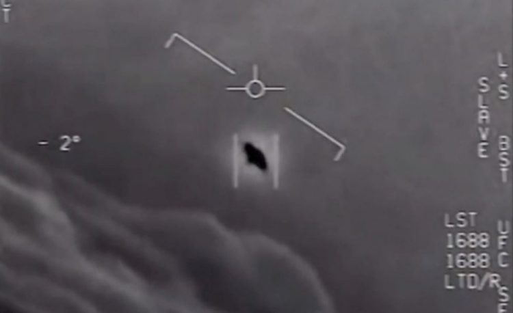 An image of one of the objects spotted by US Navy Pilots. Image Credit: U.S. Department of Defense/Navy Times.