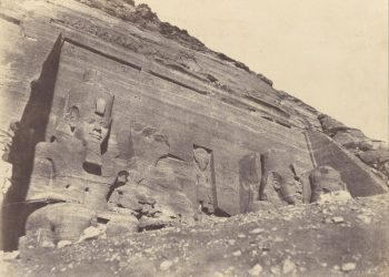 This is the earliest photo of the Abu Simbel temple taken in 1854 by John Beasley Greene. Image Credit: Wikimedia Commons / Public Domain.