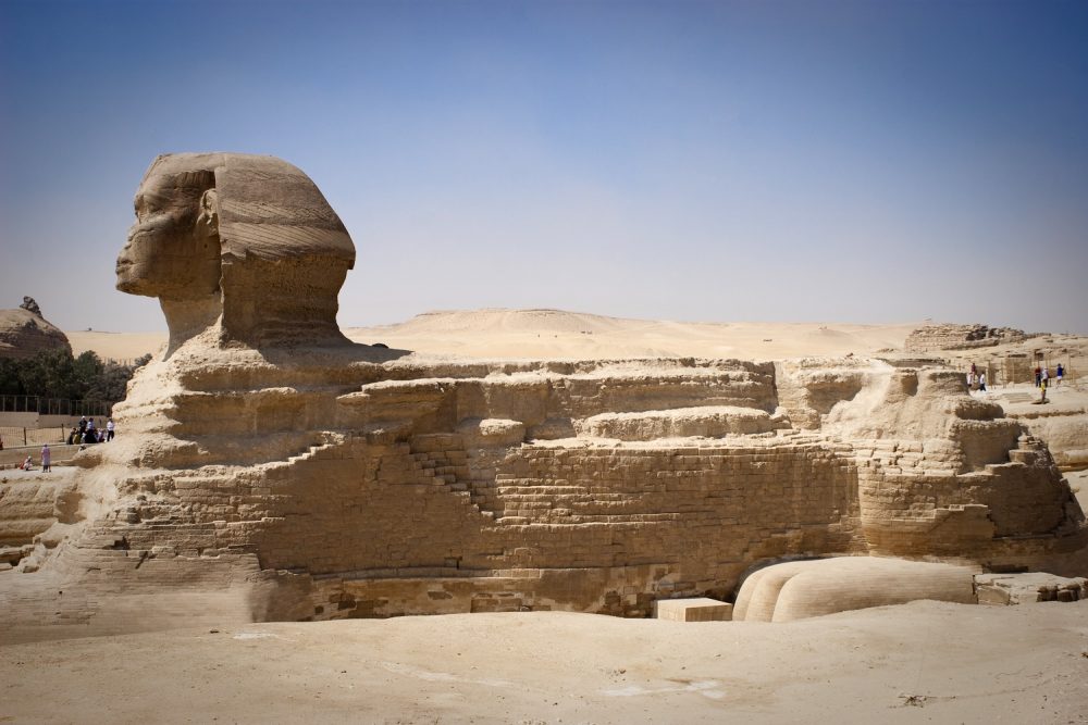 A side view of the Great Sphinx. Shutterstock.