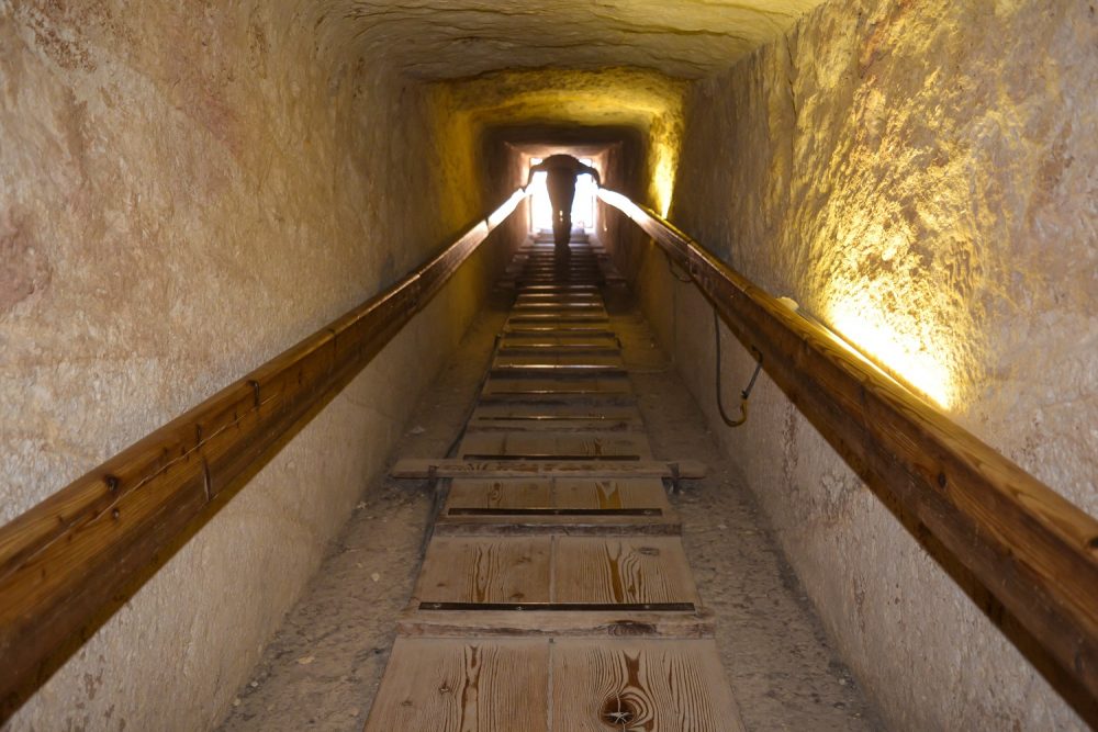 A passage leading inside the pyramid. Shutterstock.