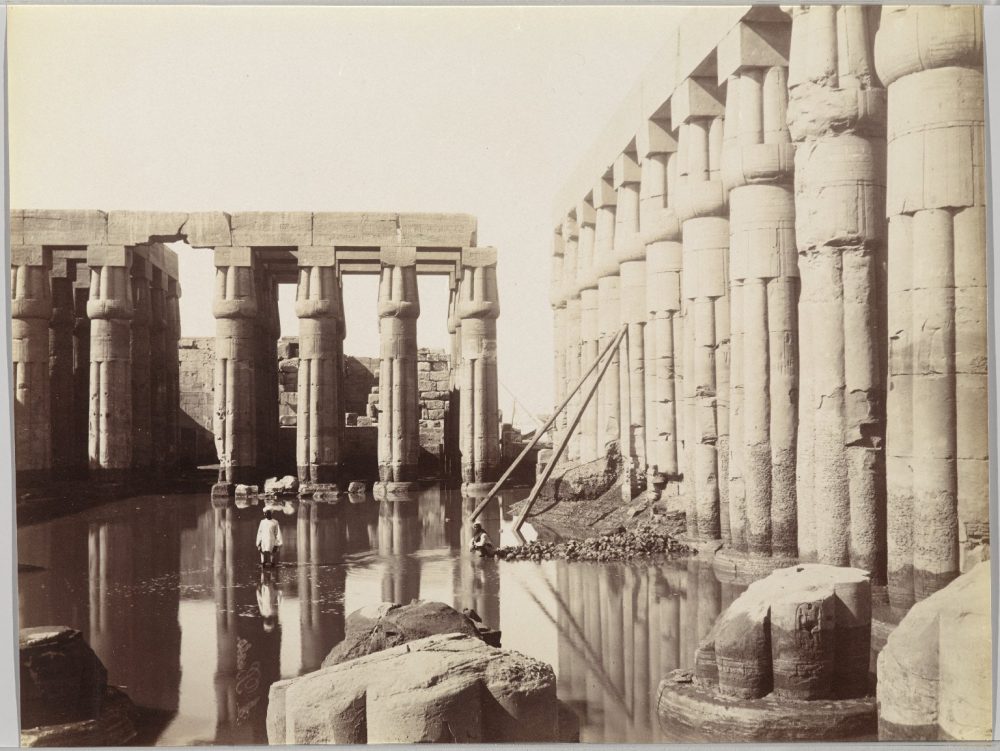 Temple of Luxor (View of the Court of Amenhotep III). Image Credit: Brooklyn Museum / Public Domain.
