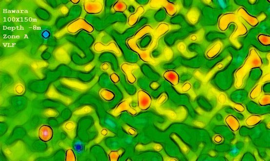 The results of the underground scanning a Hawara. Image Credit: National Research Institute for Astronomy and Geophysics.