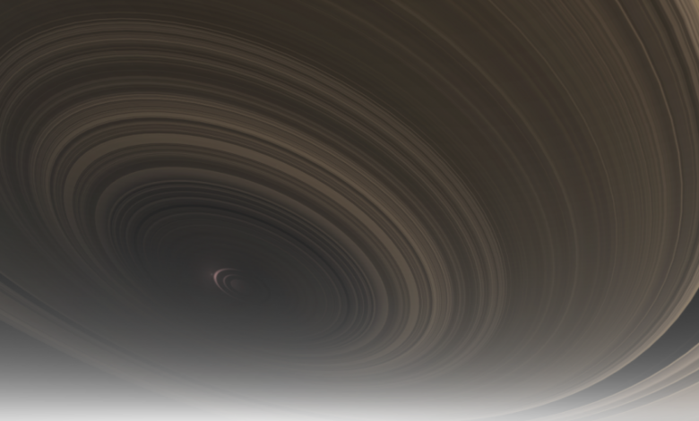 An artist's impression of J1407b viewed from a moon.