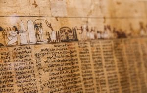 Ancient Egyptian Papyrus. Shutterstock.
