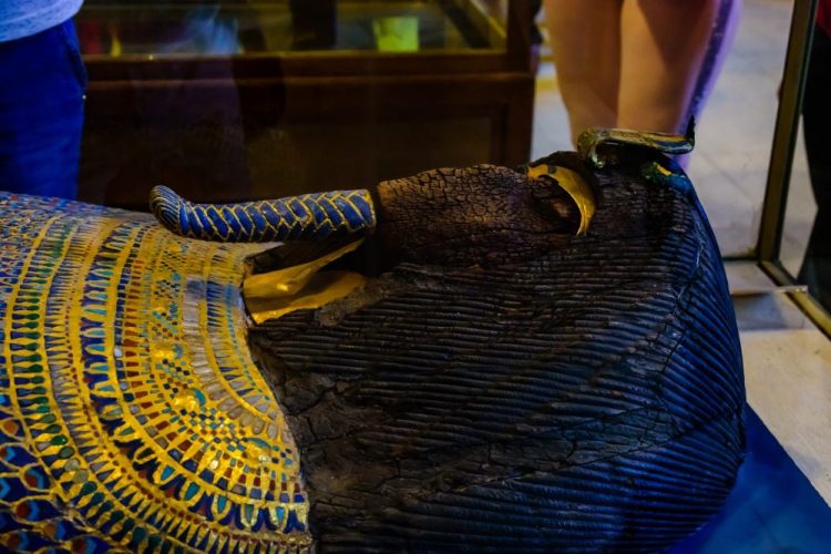 An ancient sarcophagus in Museum of Egyptian Antiquities. Shutterstock.